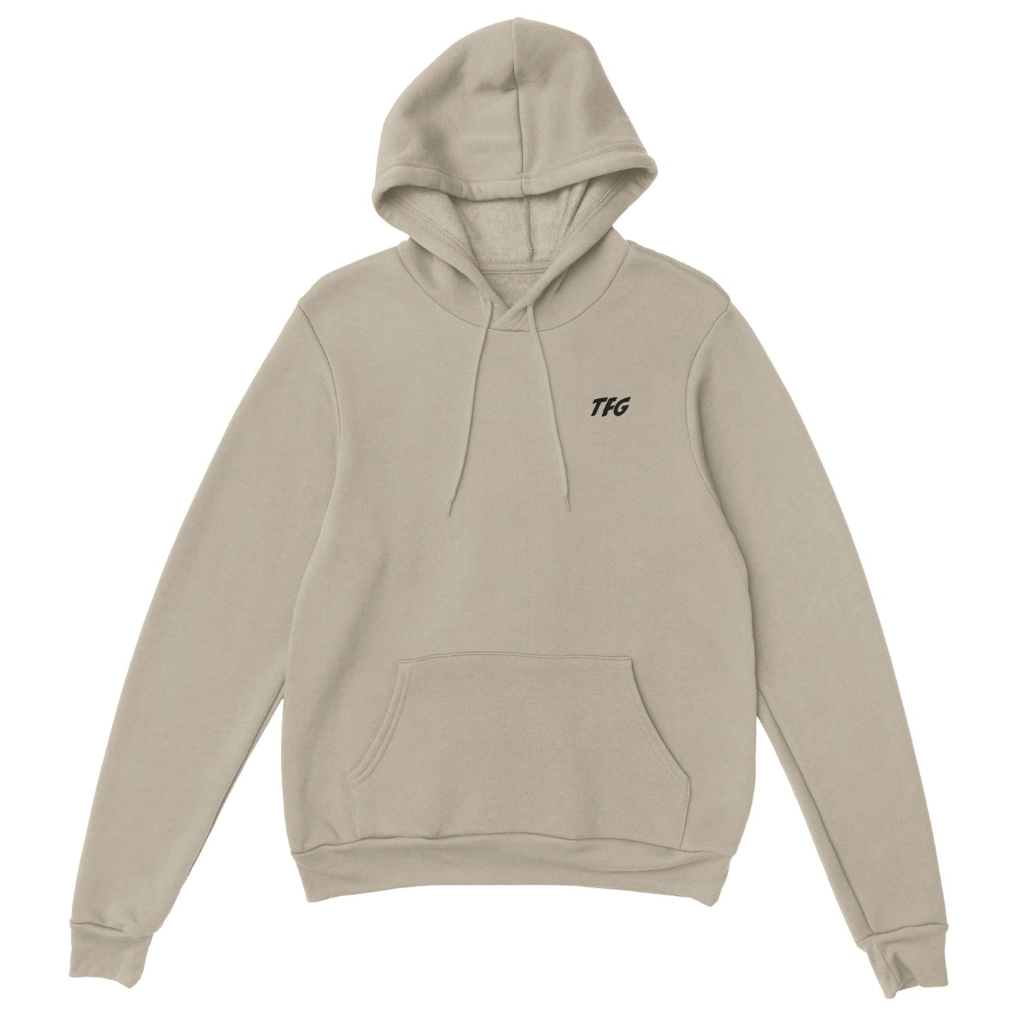 TFG front back zwart hoodie