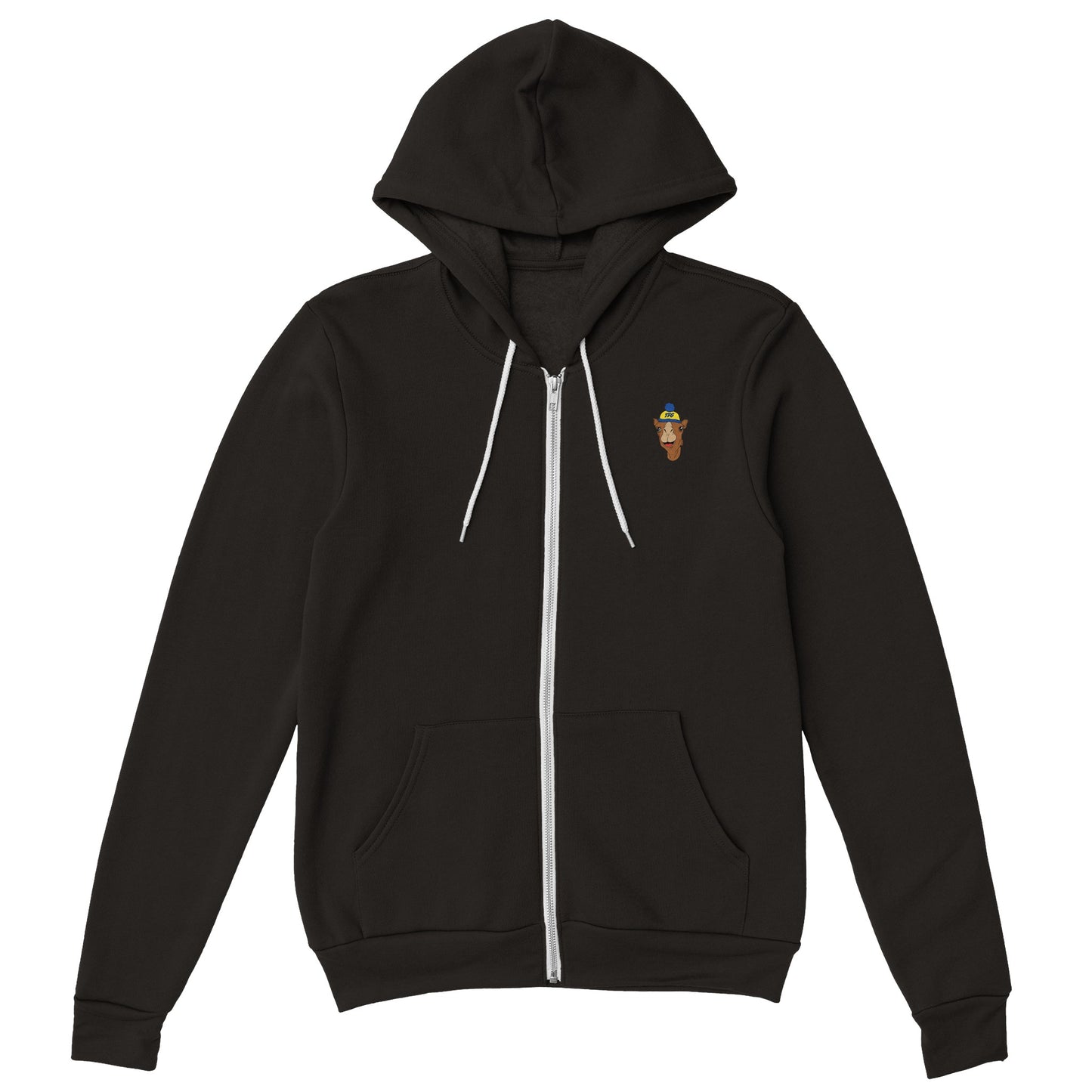 Kameel logo kleur klein Hoodie rits